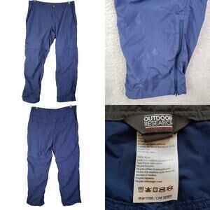 Outdoor Research Pants Mens Size 38 Navy Blue Nylon Straight Leg Flat Front